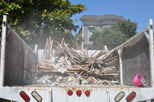 Debris in the truck