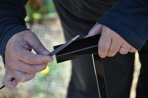 Prepping the cut ends