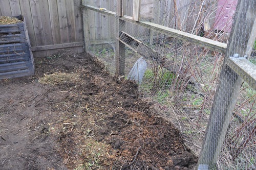Compost bins, moved