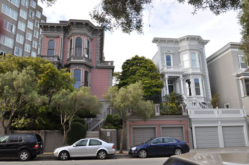 Houses on a pedestal