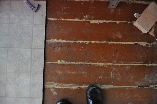 Marking up the floor