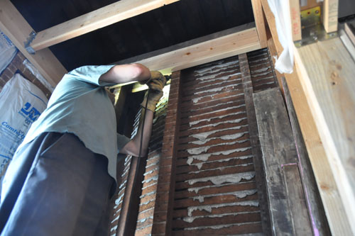 Removing lath