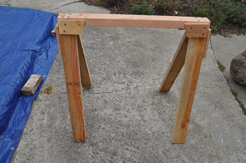 Test sawhorse