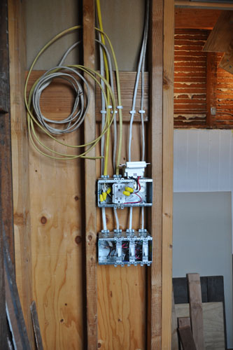 We have a lot of wiring in the bathroom