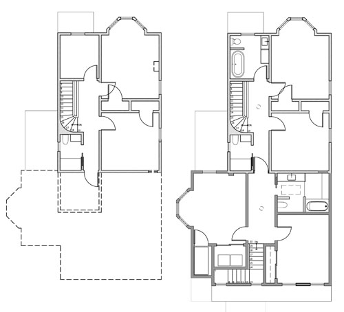 Second floor plans