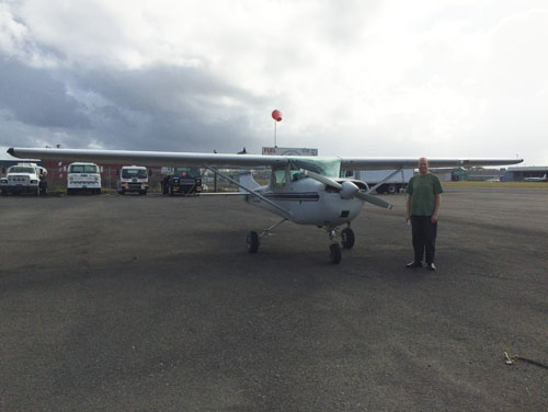 Noel and the plane