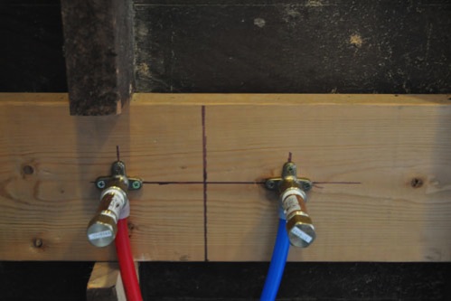 Shower plumbing