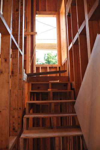 New back stair to the second floor