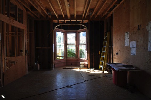 Kitchen under construction