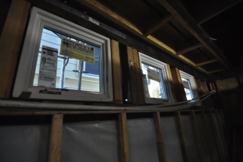 Windows in the basement