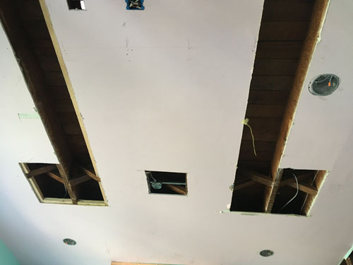 More holes in ceilings