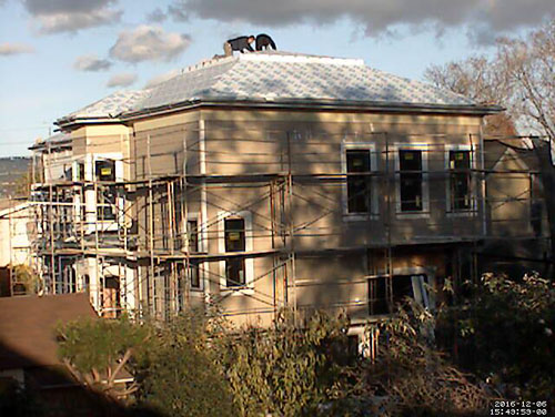 Roofers on the rooftop