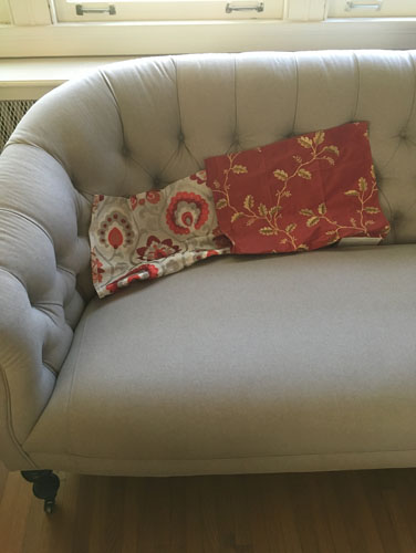 Sofa cushion fabrics