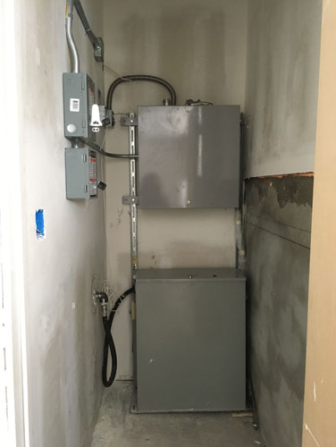 Elevator equipment installed