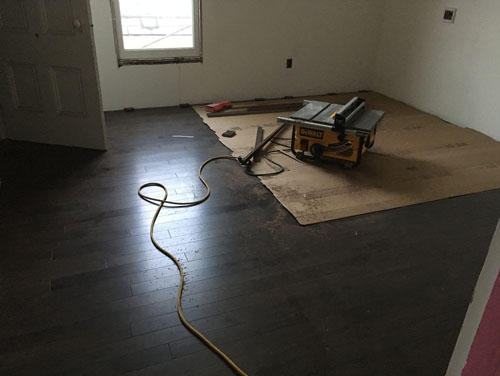 Flooring done in Bedroom 2