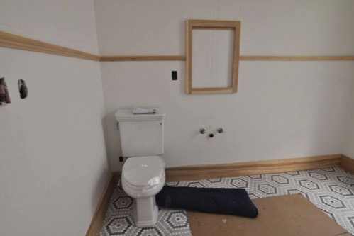 Toilet installed