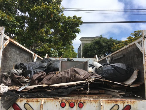 A dump run from the back yard