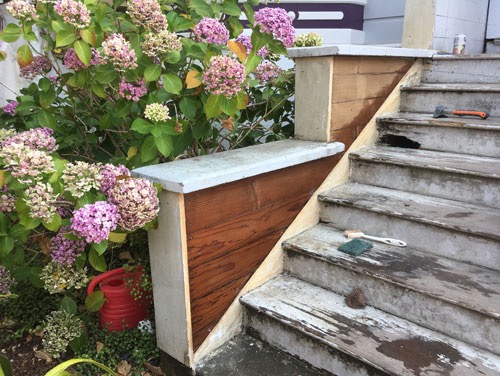 Stripping the front porch